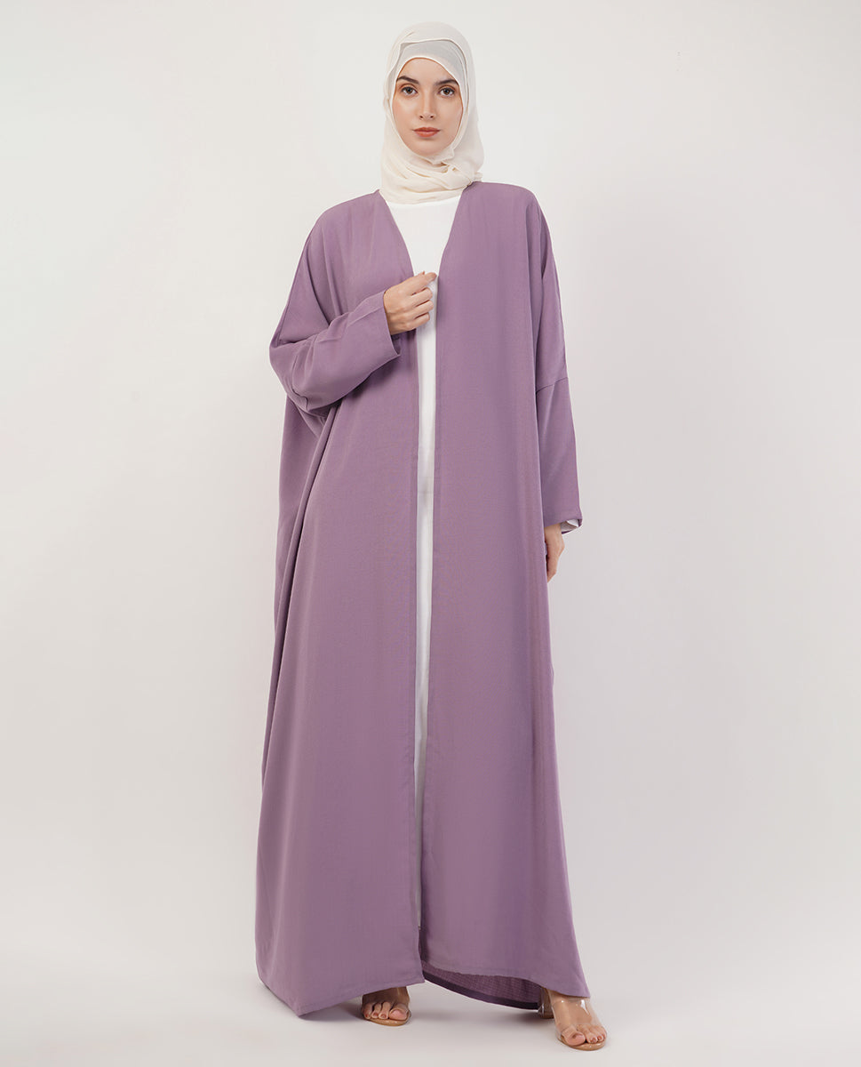 Lush Mauve Full-Length A-Cut Abaya