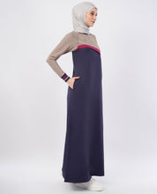 Violet Drift Contrast Color Jilbab