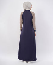 Violet Drift Contrast Color Jilbab
