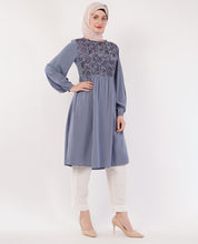 Blue Horizon Embroidered Top