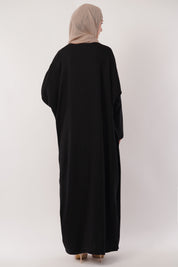 Dark Olive Full-Length A-Cut Abaya