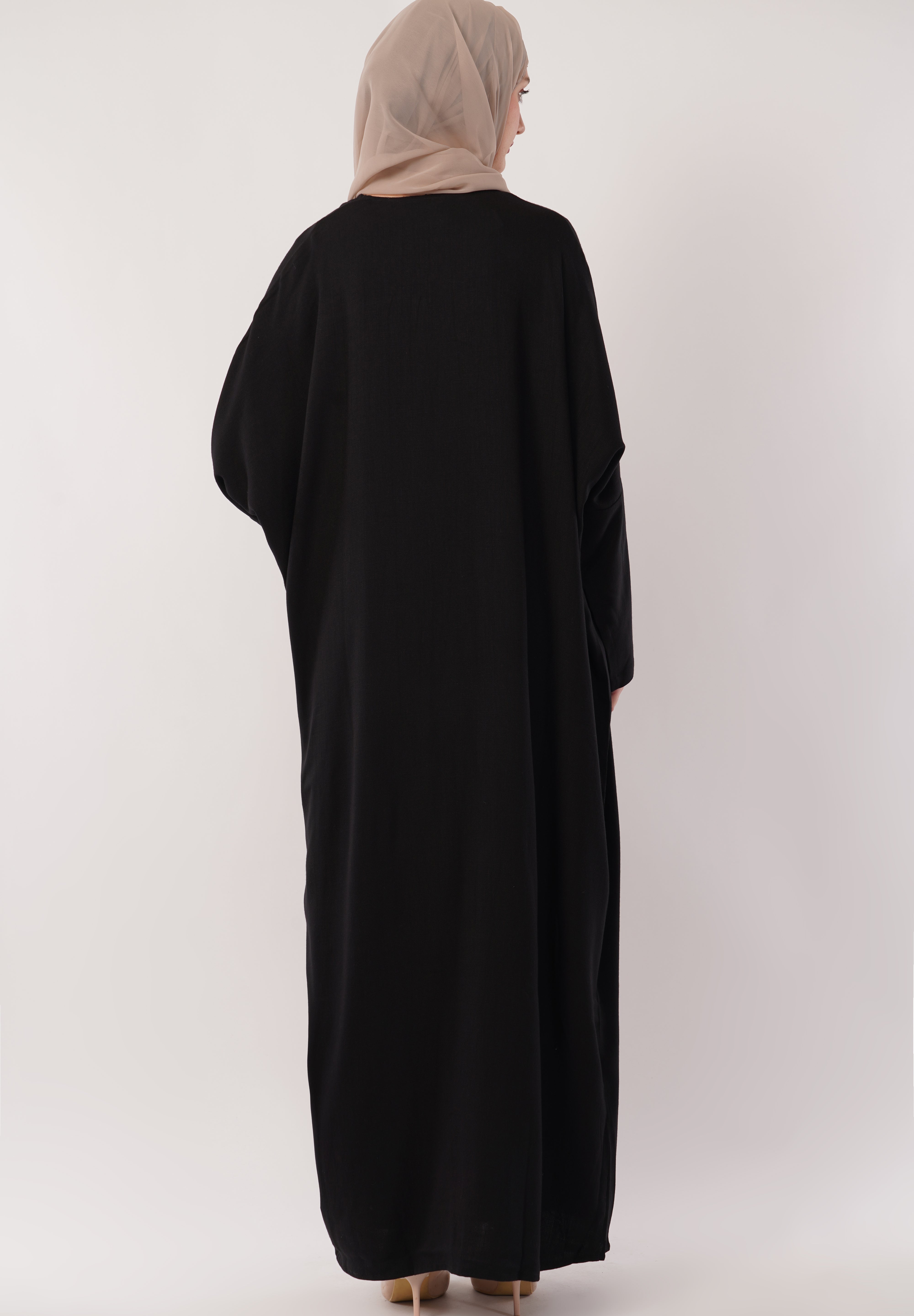 Dark Olive Full-Length A-Cut Abaya