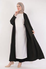 Midnight Black Full-Length A-Cut Abaya