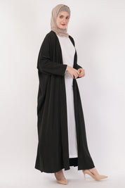 Midnight Black Full-Length A-Cut Abaya