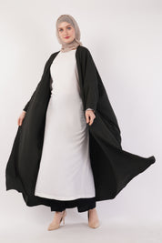 Midnight Black Full-Length A-Cut Abaya