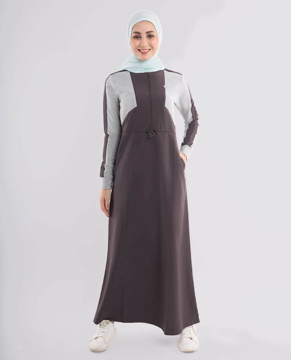 Slate Grey Smart Look Jilbab