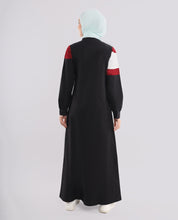 Touch Of Red Smart Black Jilbab