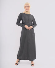 Charcoal Black Denim Jilbab