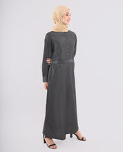 Charcoal Black Denim Jilbab