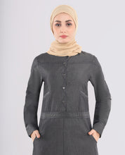 Charcoal Black Denim Jilbab