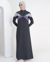 Urban Slate Raised Collar Jilbab
