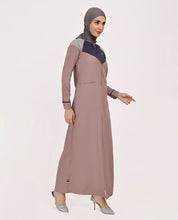 Dusty Peach Full Front Open Abaya