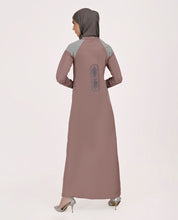 Dusty Peach Full Front Open Abaya