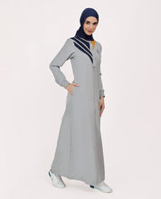 Vogue Grey Contrast Highlights Jilbab