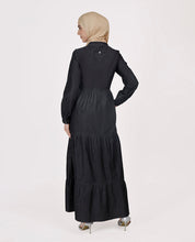Comfort Max Fine Denim Maxi Dress - Black, urban abaya, jilbab, modest wear, Islamic dress, long dress