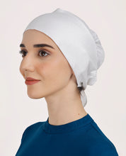 Modest Knot - Tie & Wear Polyester Soft Hijab Cap_White