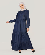 ComfortMax Fine Denim Maxi Dress - Blue