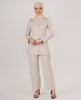 Pebble Grey Frilled Co-Ord Set