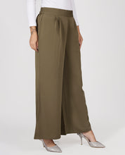 Ravera Crepe Relaxed Bottom Trouser - Olive Green