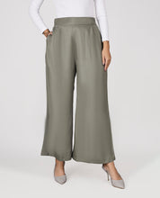 Chic Rayon Relaxed Bottom Trouser - Light Green