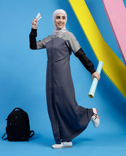 Steel Grey Smart Fashionista Jilbab