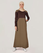 Ripe Olive Round Collar jilbab