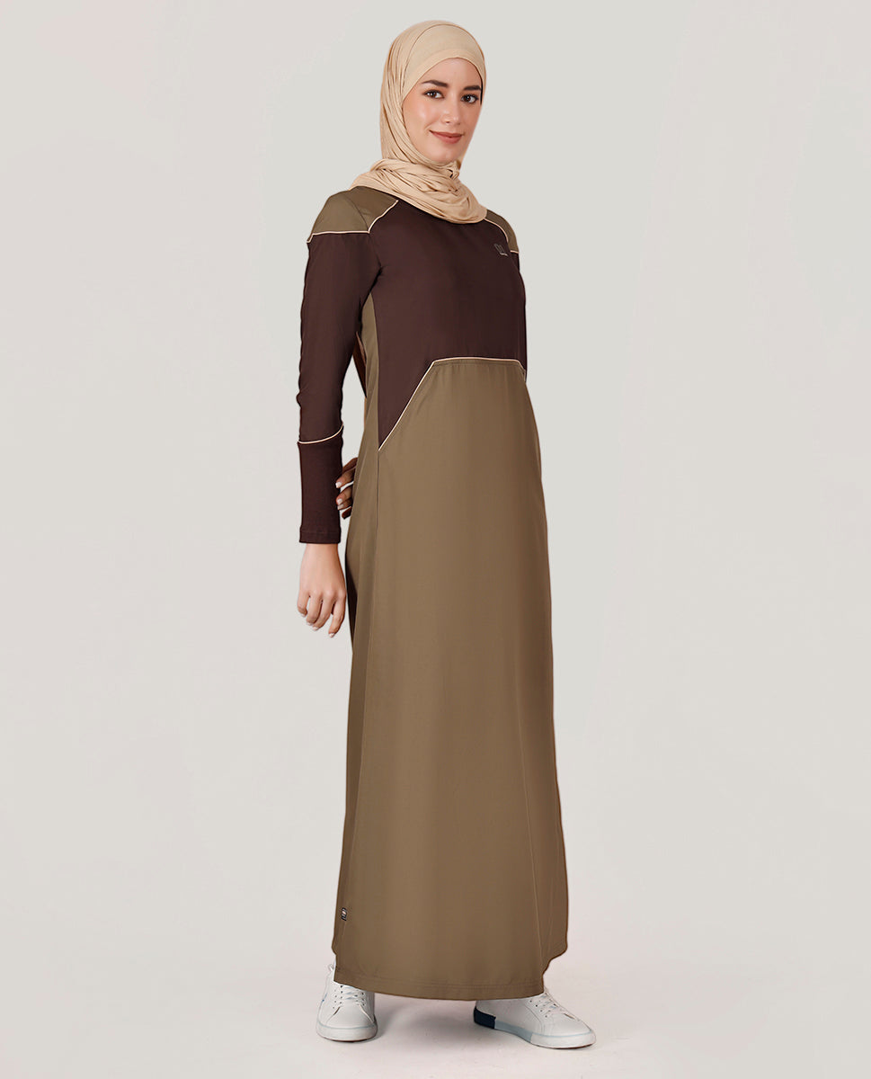 Ripe Olive Round Collar jilbab