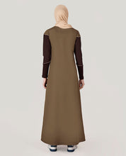 Ripe Olive Round Collar jilbab