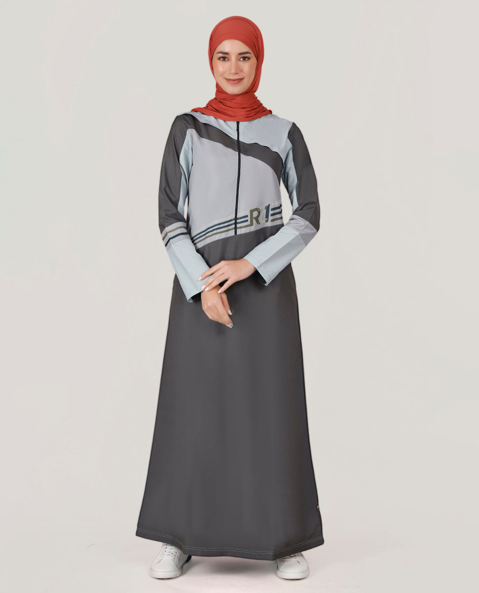 Graphite Grey Smart Look Jilbab