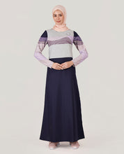 Midnight Blue Color Contrast Jilbab