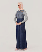 Fine Denim Belted Jilbab