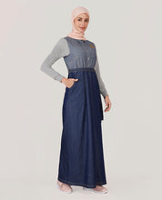 Fine Denim Belted Jilbab