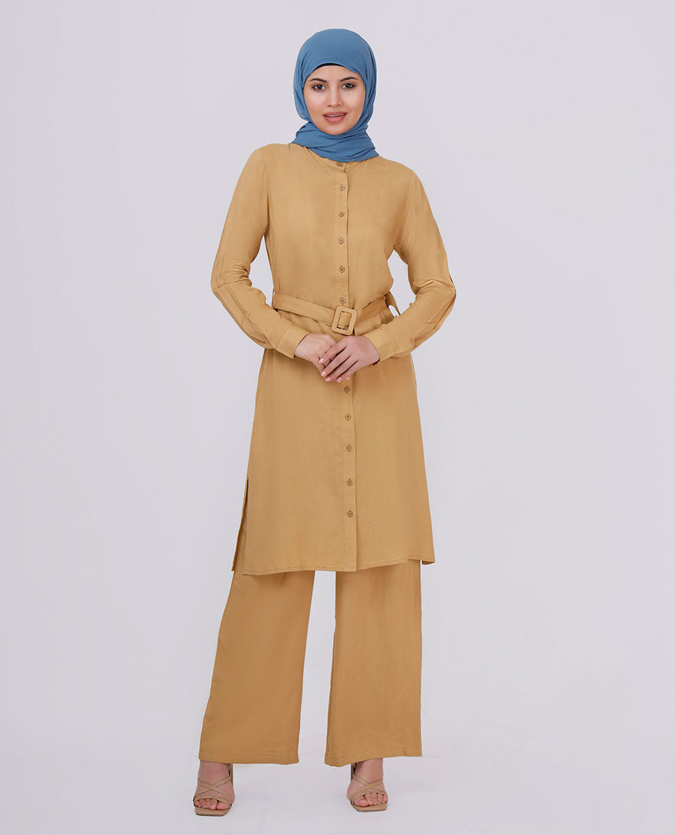 Gold Dust Belted Co-Ord Set