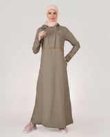 Wet Clay Detachable Hood Jilbab