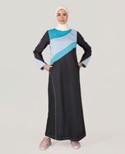 Wave Splash Off Black Jilbab