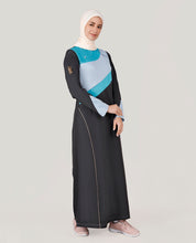 Wave Splash Off Black Jilbab