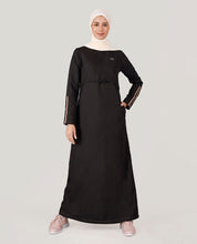 Charcoal Black Chic Look Jilbab