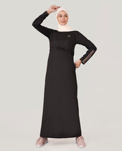 Charcoal Black Chic Look Jilbab