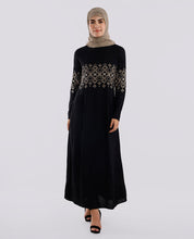 Dark Night Embroidered Abaya