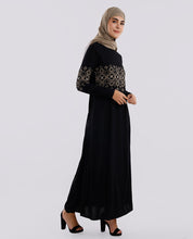 Dark Night Embroidered Abaya