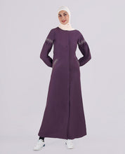 Perky Purple Rich Look Feminine Jilbab