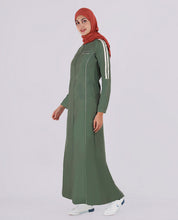 Fern Green Full Front Open Jilbab