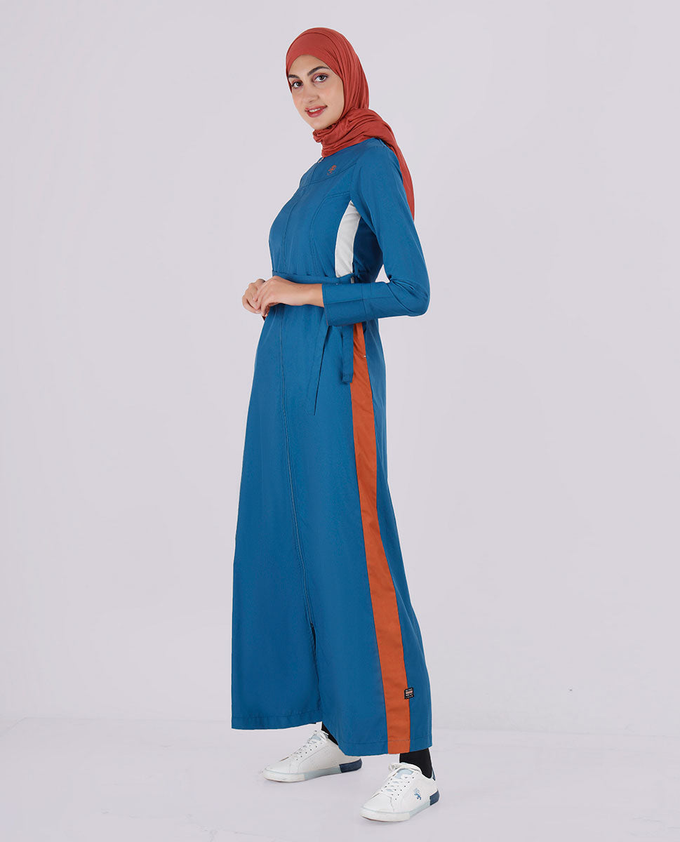 Teal Green Belted Jilbab