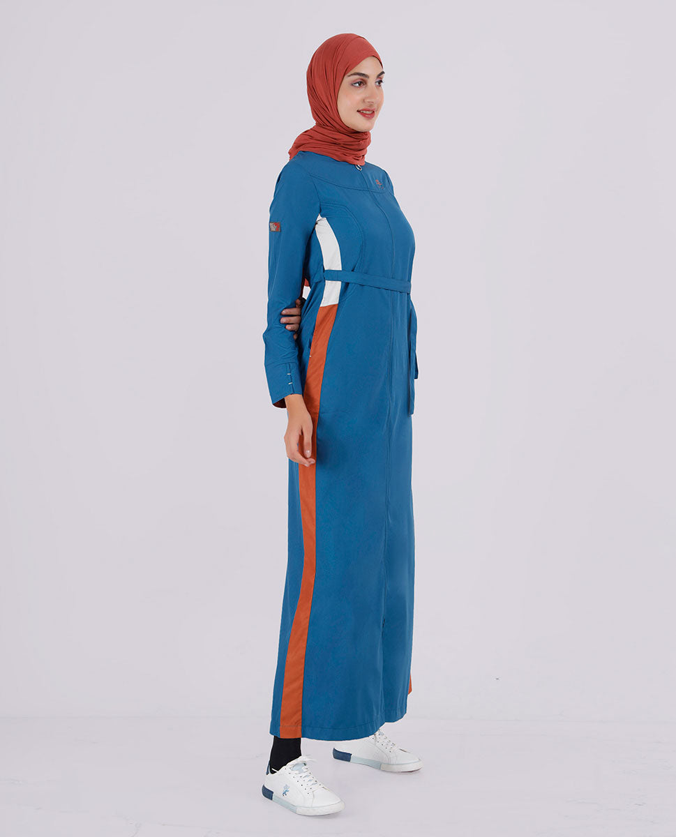 Teal Green Belted Jilbab