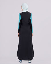 Aqua Highlights Black Jilbab