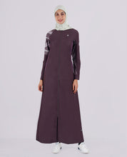 Shale Grey Printed Sleeves Jilbab