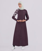 Shale Grey Printed Sleeves Jilbab