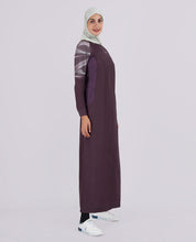 Shale Grey Printed Sleeves Jilbab