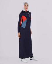 Midnight Blue Detachable Hood Jilbab