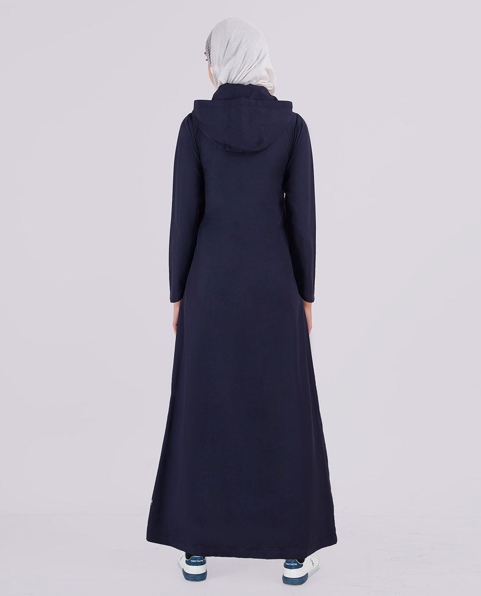 Midnight Blue Detachable Hood Jilbab